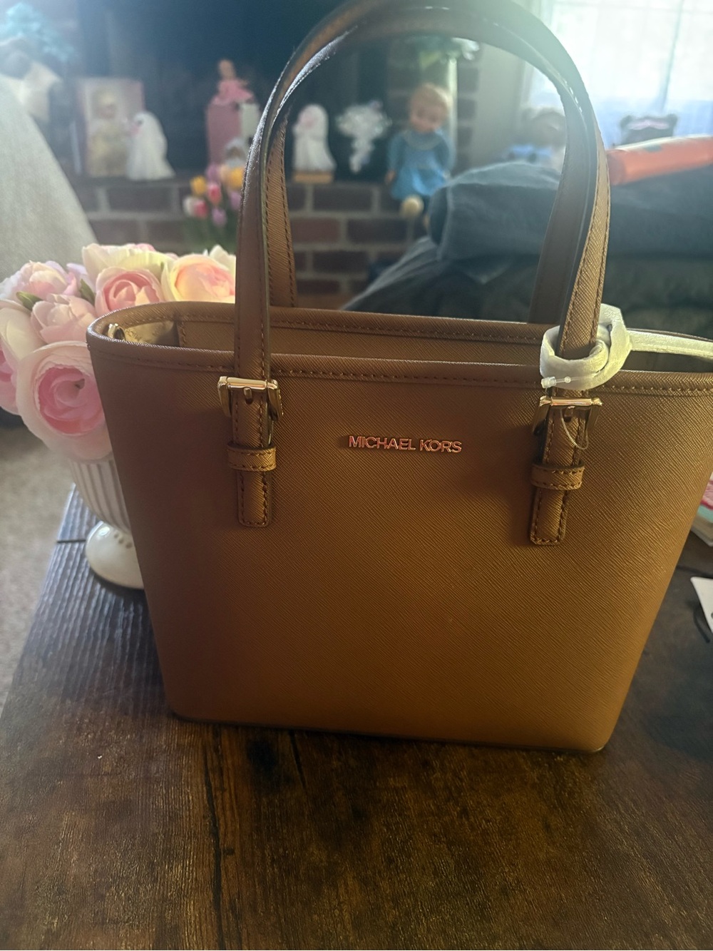 Michael Kors Tan Saffiano Leather Tote